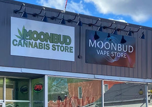 Two store signs designed and installed by Devious Designs. The sign on the left says 