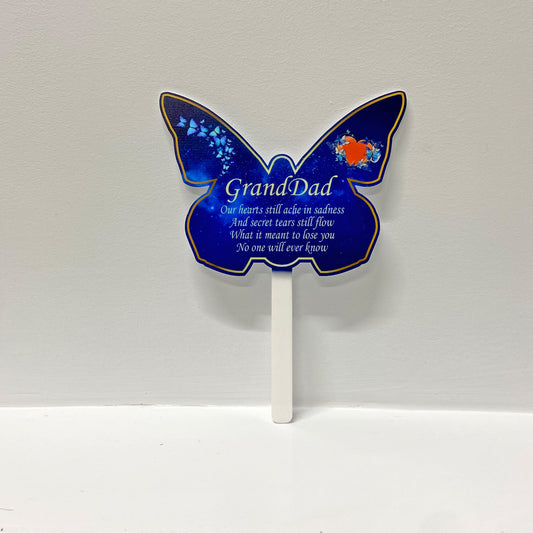 Celestial Cemetery Memorial Butterfly Stake | Grave Decoration | Garden Stake Decoration