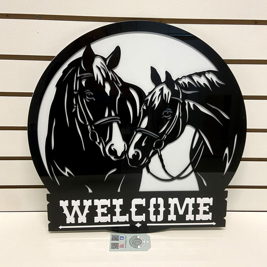 Horse Welcome Sign - Round