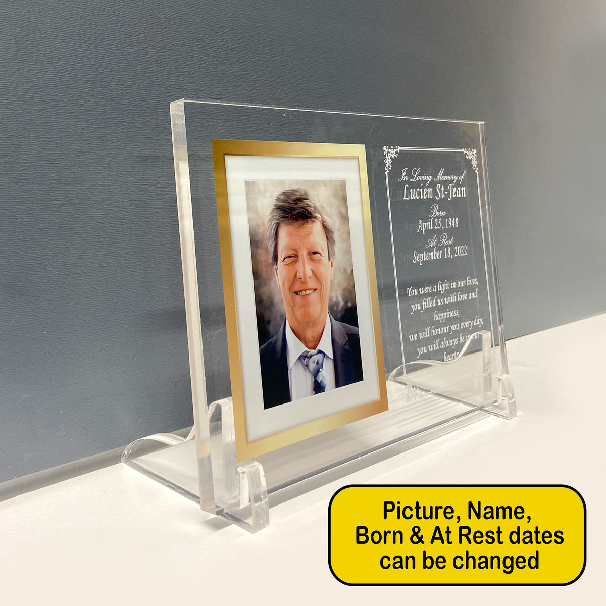 Personalized Memorial Plaque | Custom Gifts | Bereavement Gift | Sympa ...