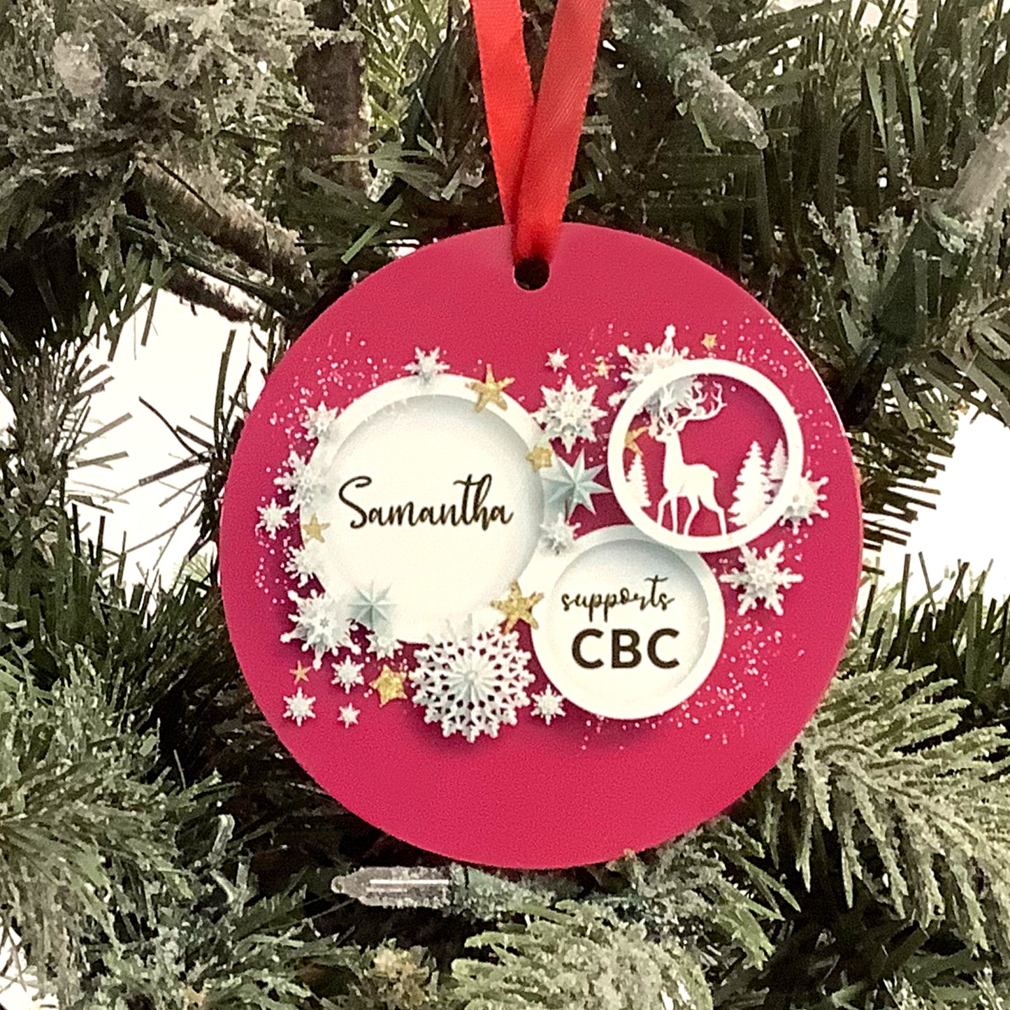 Personalized Aluminum Ornament Double Sided - CBC (1966-1974)