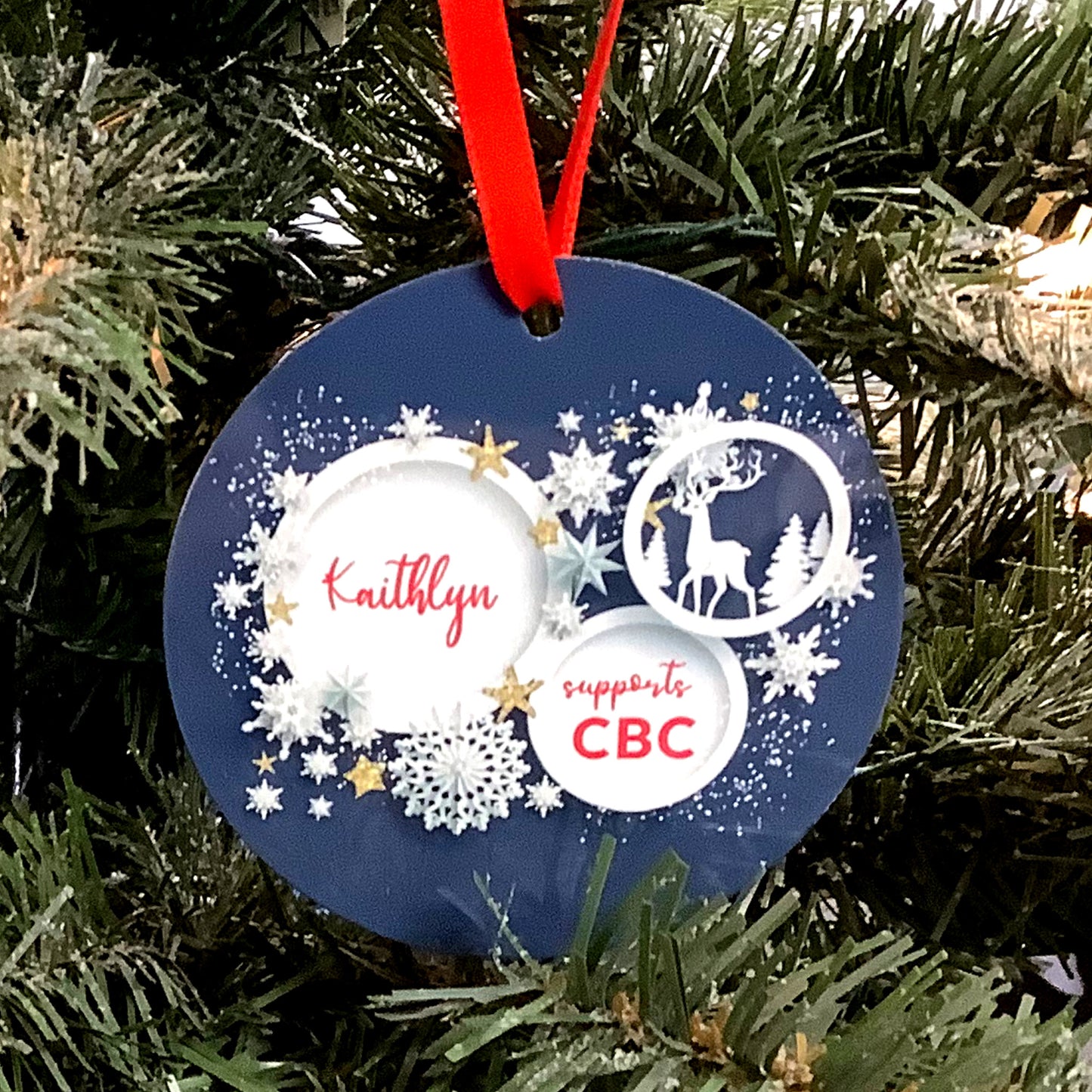 Personalized Aluminum Ornament Double Sided - CBC (1940-1958)