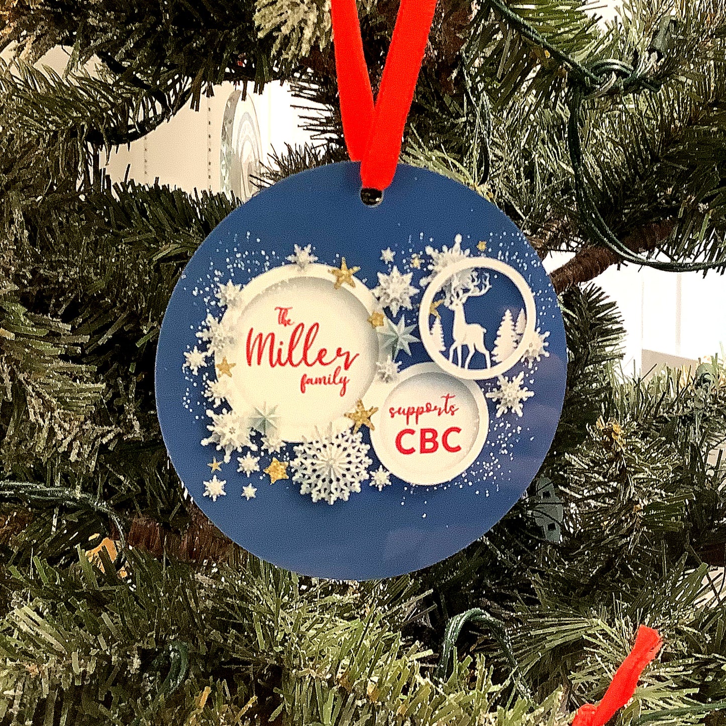Personalized Aluminum Ornament Double Sided - CBC (1958-1966)
