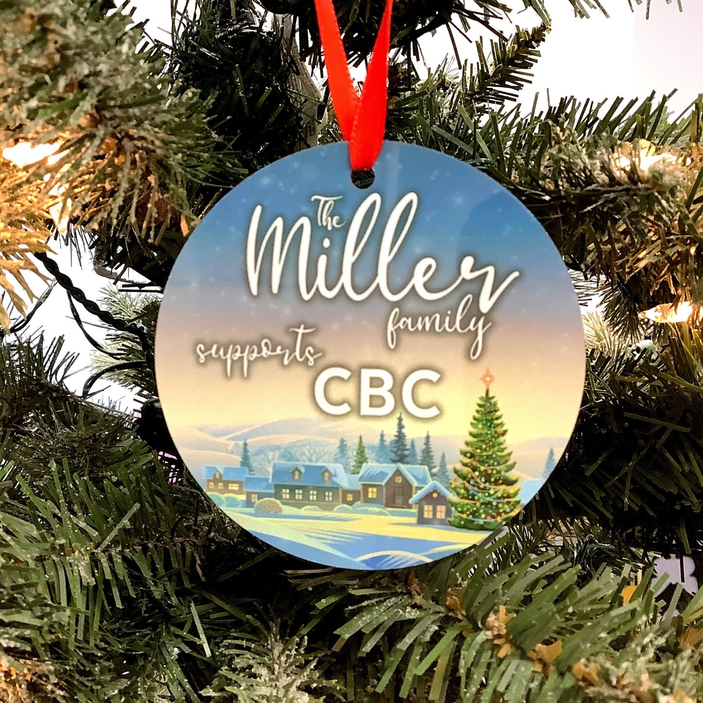 Personalized Aluminum Ornament Double Sided - CBC (1966-1974)