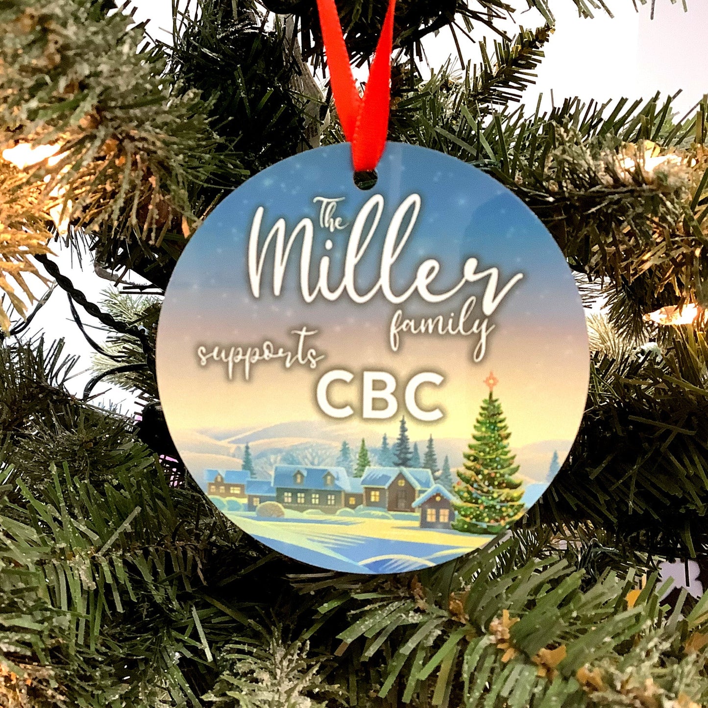 Personalized Aluminum Ornament Double Sided - CBC (1986-1992)