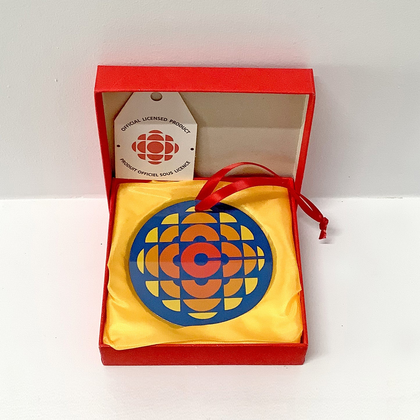 Personalized Aluminum Ornament Double Sided - CBC (1974-1986) [on Blue Background]