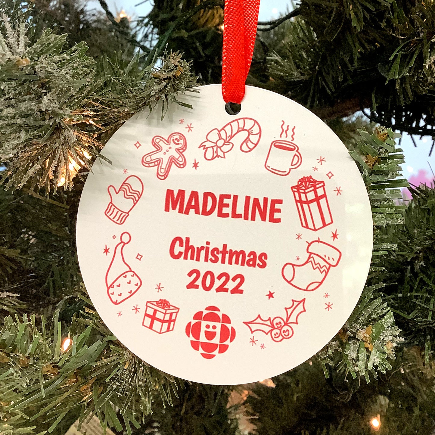 Personalized CBC Kids Ornament | Aluminum Double-Sided Ornament