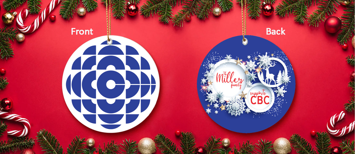 Personalized Aluminum Ornament Double Sided - CBC (1986-1992)