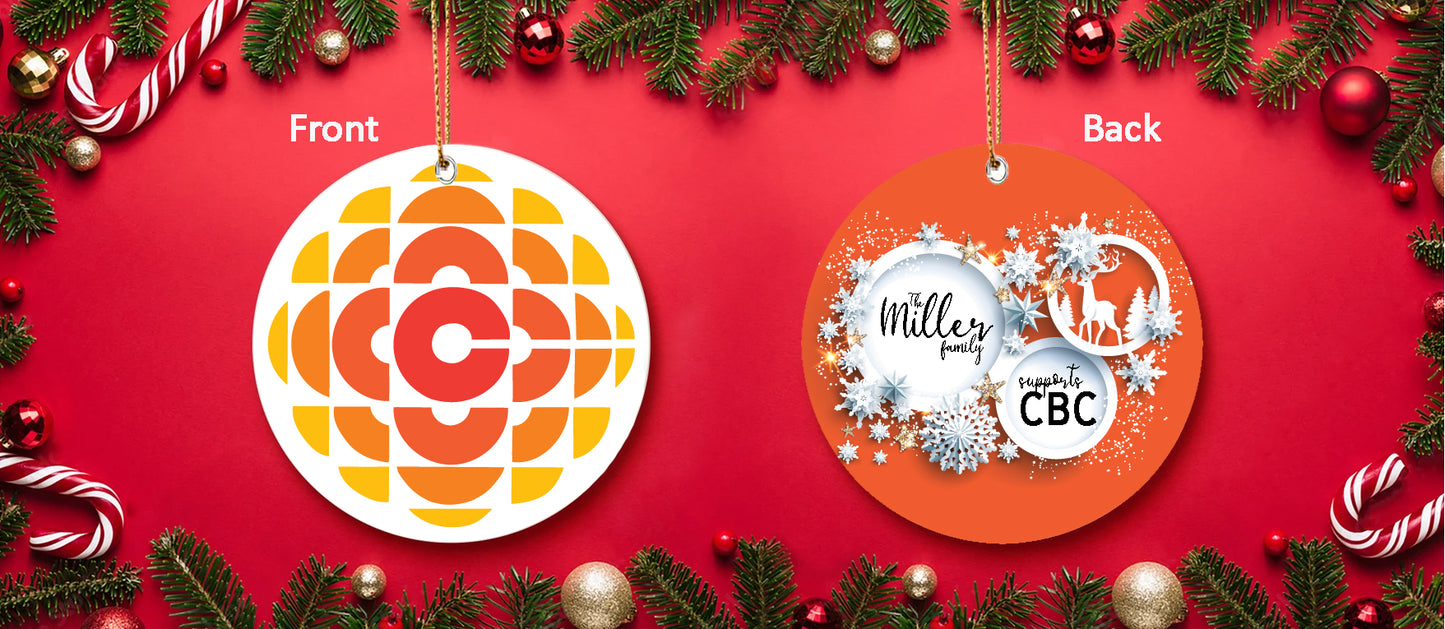 Personalized Aluminum Ornament Double Sided - CBC (1974-1986)