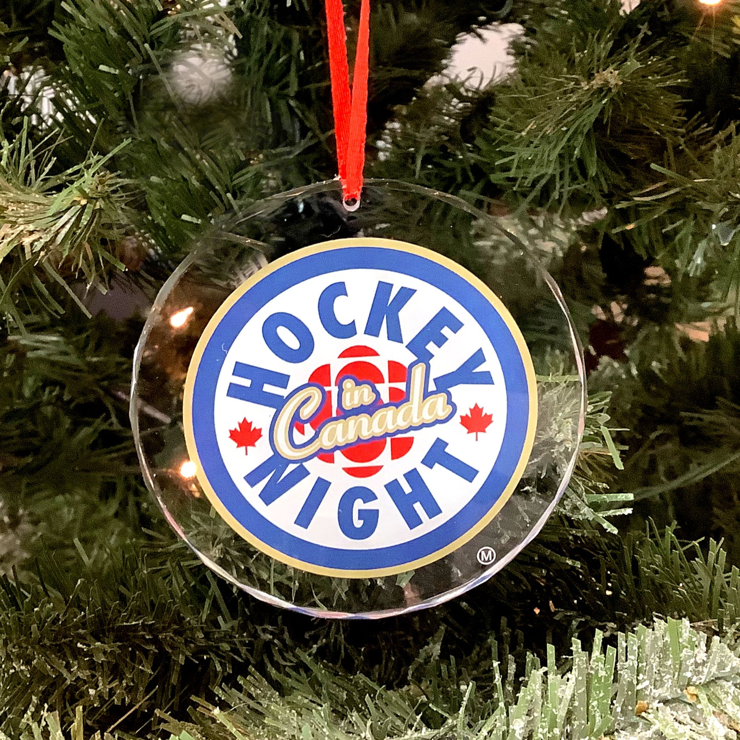 K9 Crystal Ornament - Hockey Night in Canada New logo