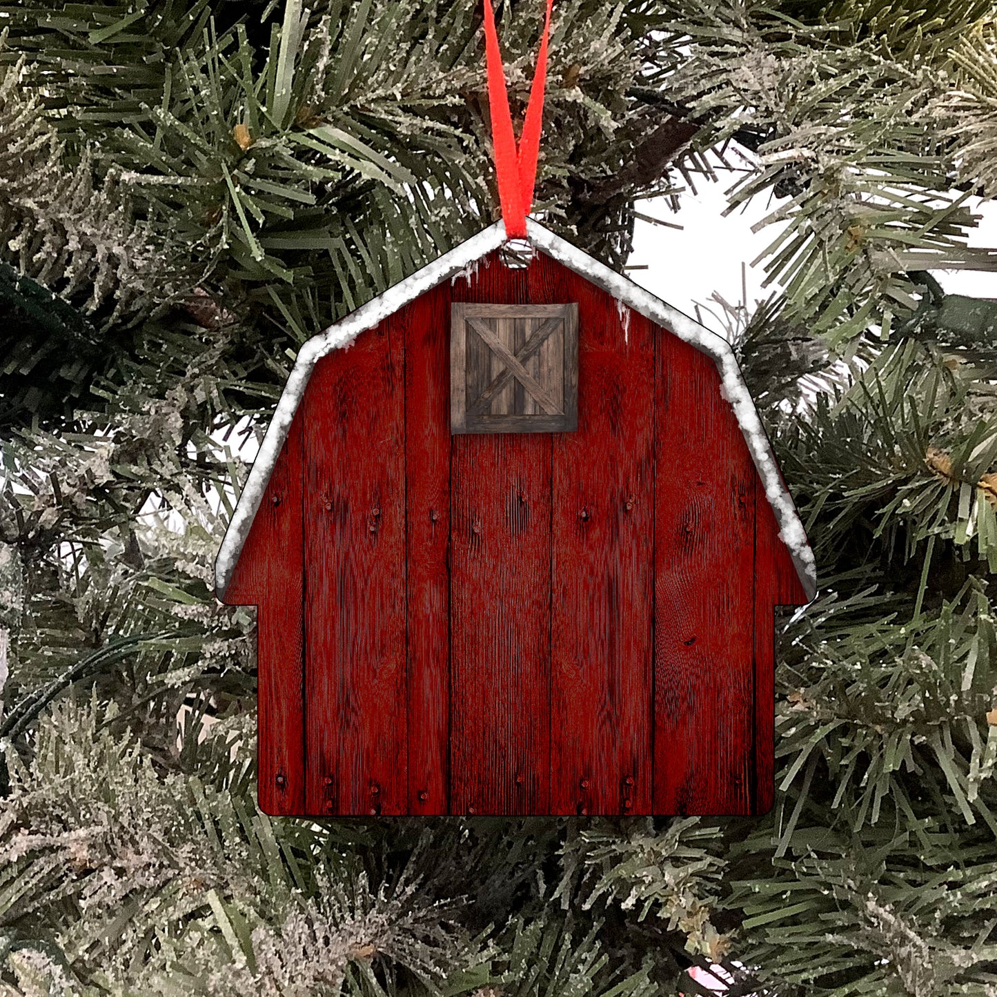 Ornament Red Barn - In Loving Memory of