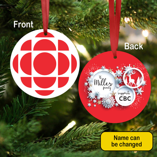 Personalized Aluminum Ornament Double Sided - CBC Aluminum - CBC Red Gem (1992-present)