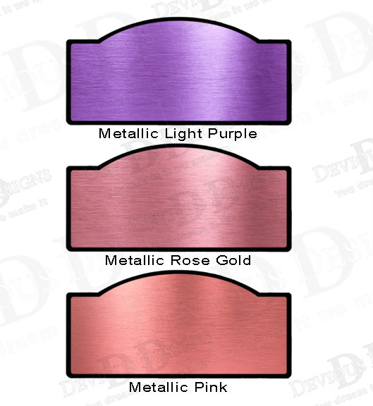 The Barn Stall Signs are available in the following colours : Metallic Light Purple, Metallic Rose Gold, Metallic Pink.