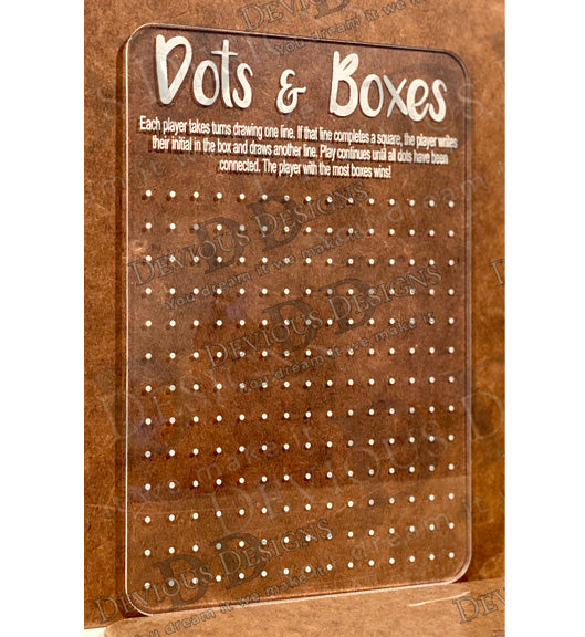 Dots and Boxes - Dry Erase Board