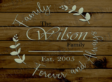 Tempered Glass Cutting Board - Family Forever and Always