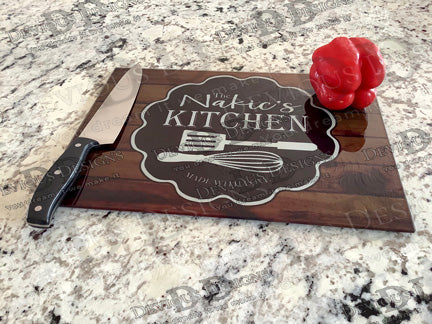 Tempered Glass Cutting Board - The -Family Name- Kitchen