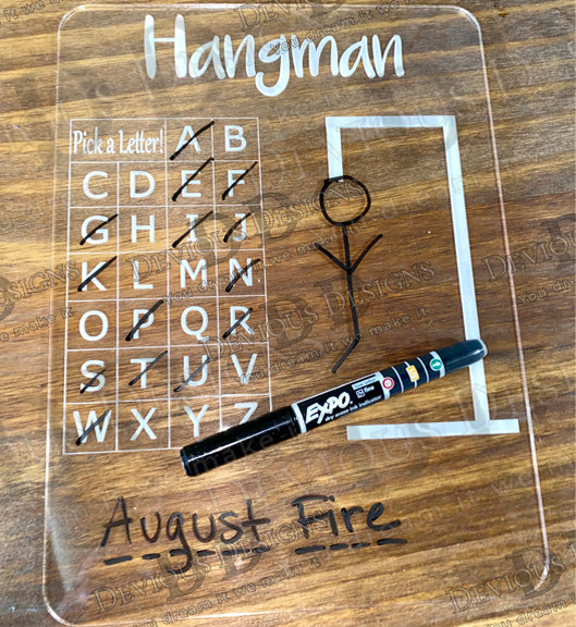 Hangman - Dry Erase Board